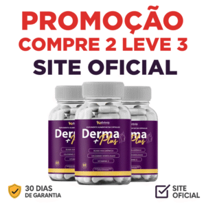 Derma Plus Suplemento Alimentar 3 Frascos (180 Caps)